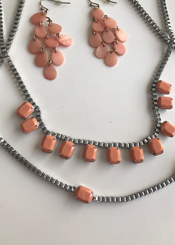 Uzun Zincir Detaylı Bohem Kadın Kolye Set - Görsel 3