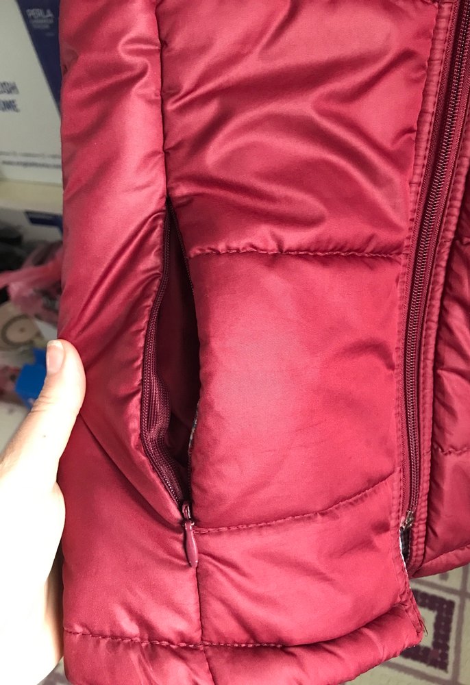 Bordo Fermuarlı Kadın Yelek - Görsel 2