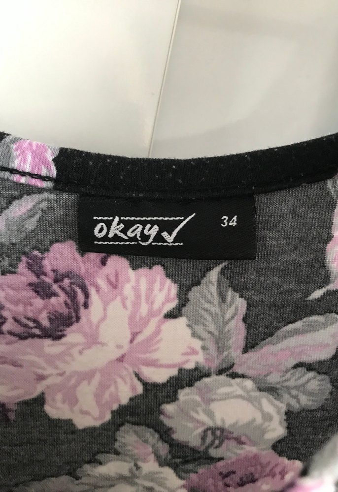 Mor Çiçekli Uzun Kollu Bluz - Görsel 3