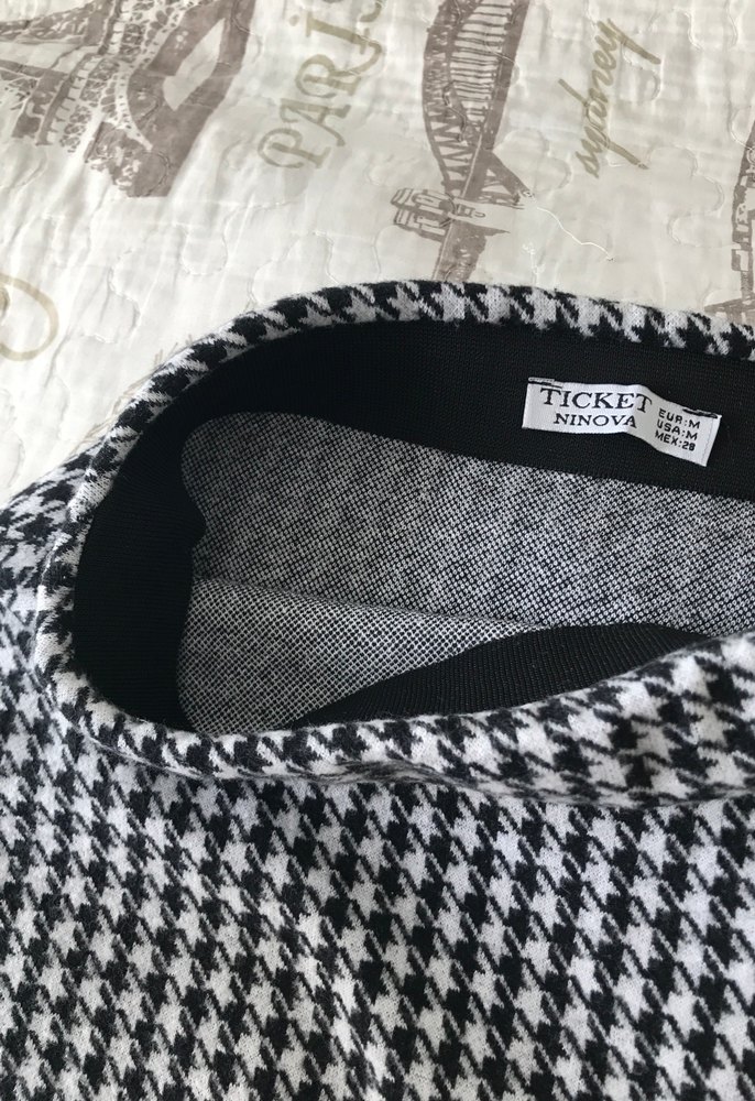 Kadın Kazayağı desenli ofis etek - Görsel 3