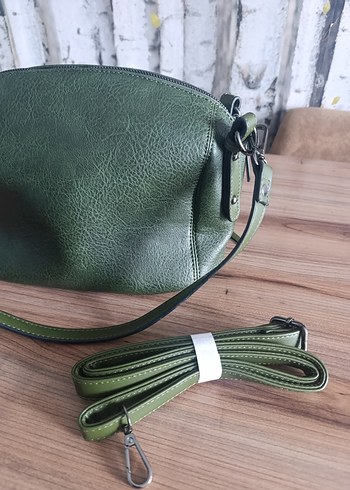 Yeşil Deri Fermuarlı Derimod Kadın Çanta - Görsel 3