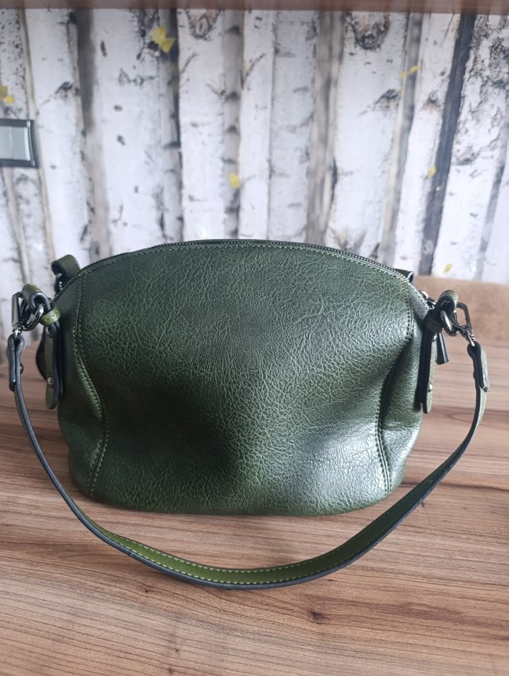 Yeşil Deri Fermuarlı Derimod Kadın Çanta - Görsel 2