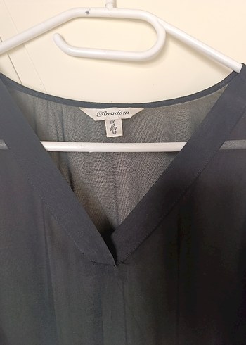 Siyah V Yakalı Uzun Kollu Kadın Elbise - Görsel 3