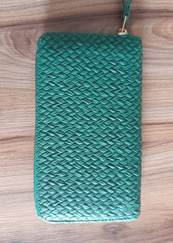 Yeşil Deri Bohem Kadın Cüzdan - Görsel 2