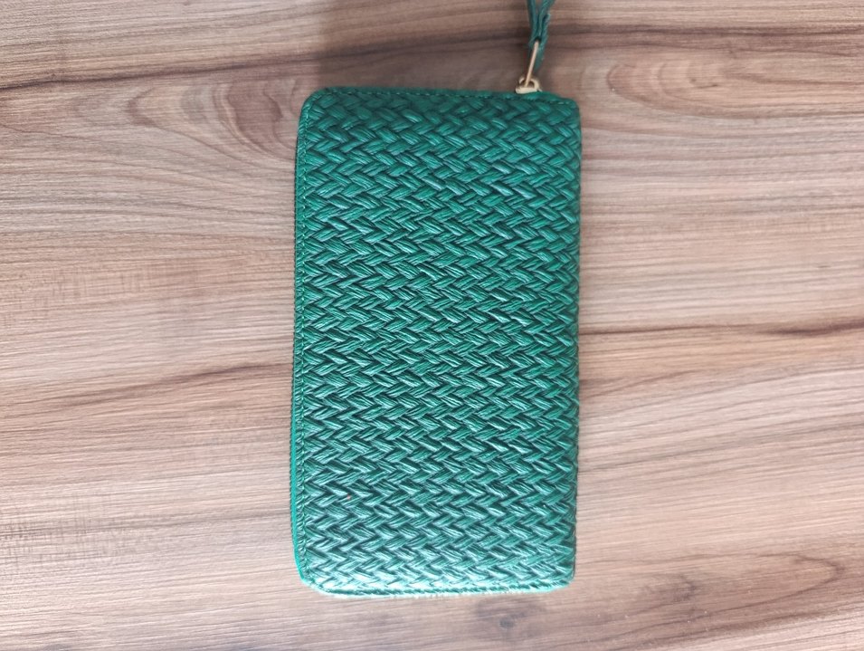 Yeşil Deri Bohem Kadın Cüzdan - Görsel 2