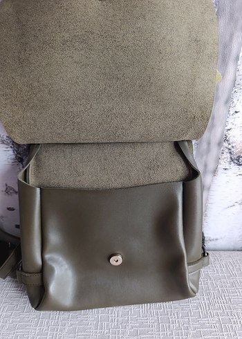 Tokalı Deri Kadın Biker Çanta - Görsel 5