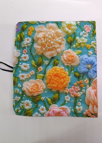 Çiçek Desenli Bohem El Yapımı Organizer - Görsel 2