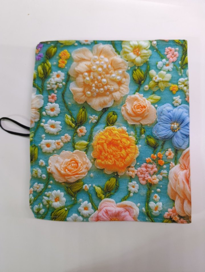 Çiçek Desenli Bohem El Yapımı Organizer - Görsel 2