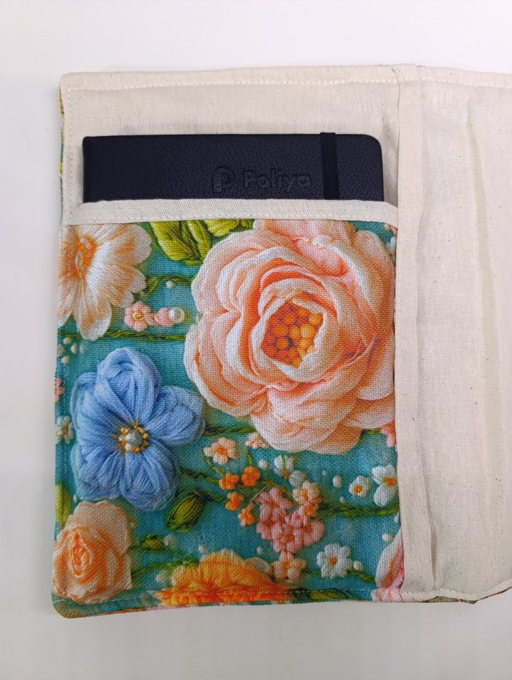 Çiçek Desenli Bohem El Yapımı Organizer - Görsel 4