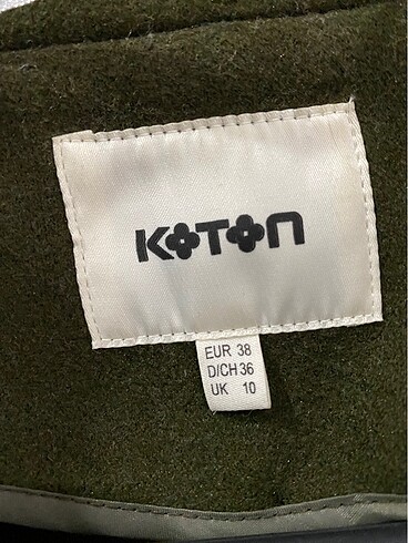 m Beden haki Renk Koton kaban