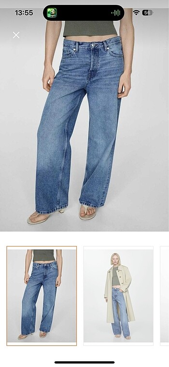 Mango widge leg Jean