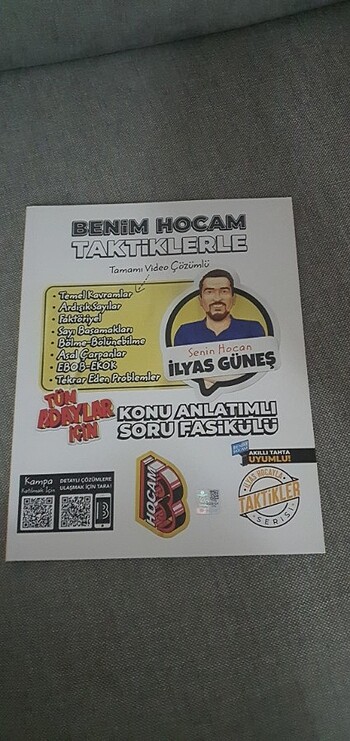 Benim Hocam MATEMATİK konu anlatımlı soru fasikülü .