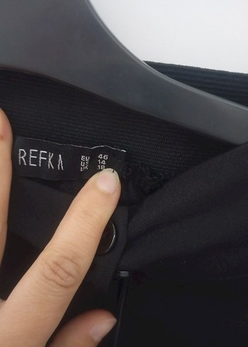 Kadın Siyah kumaş pantolon refka