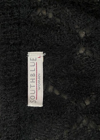 Siyah Örgü Kolsuz Kadın Kazak - Görsel 2