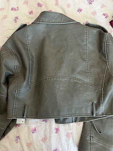 l Beden gri Renk Ltb Biker Deri Ceket