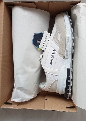 40 Beden Lacoste Beyaz Erkek Sneaker
