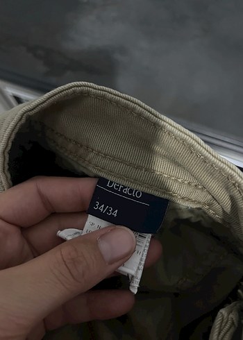 Bej Regular Fit Kemerli Erkek Denim Pantolon - Görsel 5