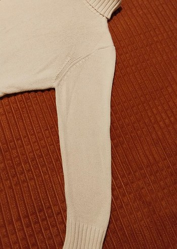 Toz pembe Boğazlı Triko Kadın Kazak - Görsel 3