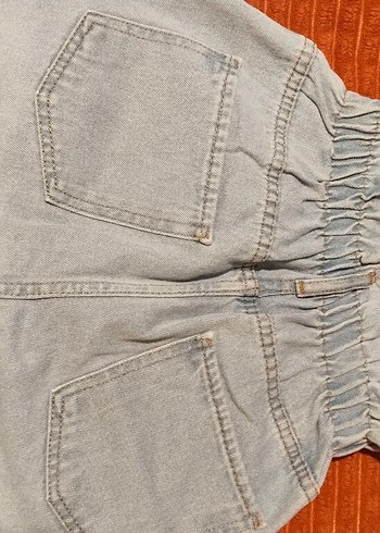 gri mavi,kemerli Rahat Kesim mom jean Kadın Kot Pantolon,s/m - Görsel 3