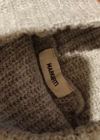 Gri Boğazlı Triko Kadın Kazak..S/M uyumlu - Görsel 2