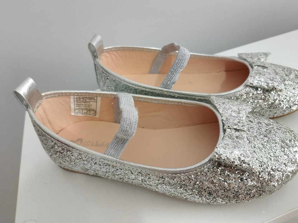 Gri Simli Nakışlı Kız Babet - Görsel 2