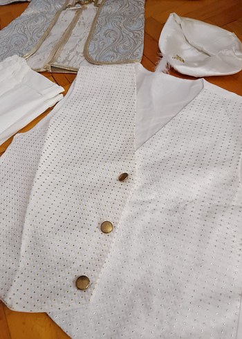 Çocuk Beyaz Nakışlı Klasik Takım - Görsel 4