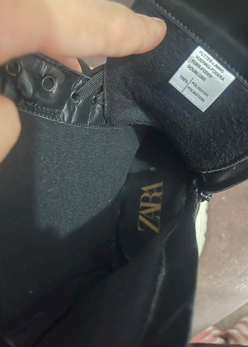 Siyah Bağcıklı Platform Topuklu Kadın Botu - Görsel 3