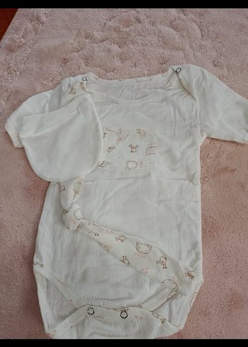 Bebek Uyku Tulumu Pastel Beyaz - Görsel 2