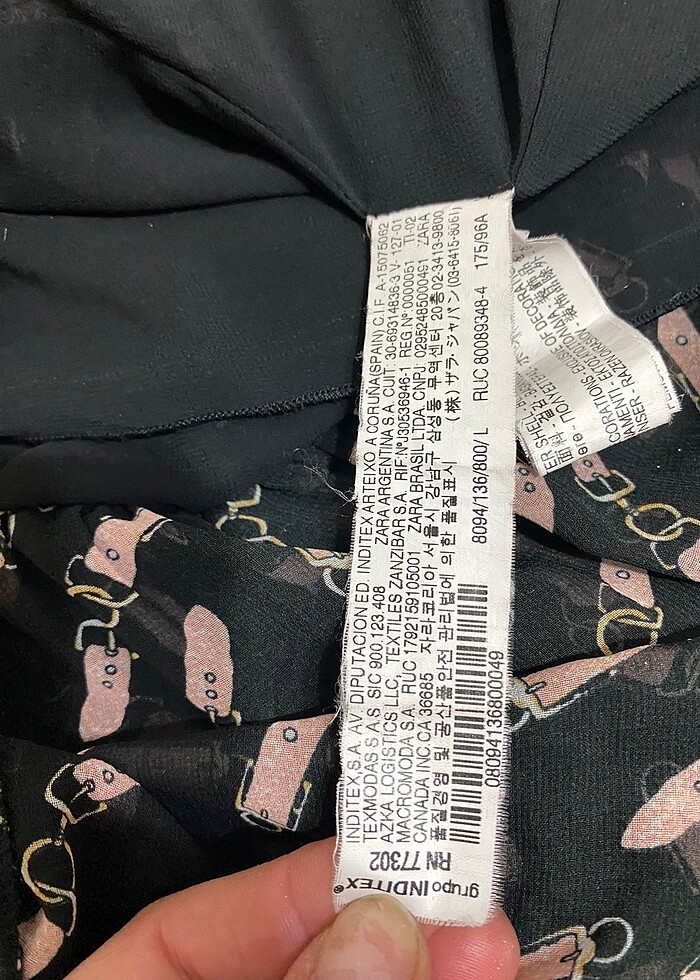 Zara şifon Elbise - Görsel 4