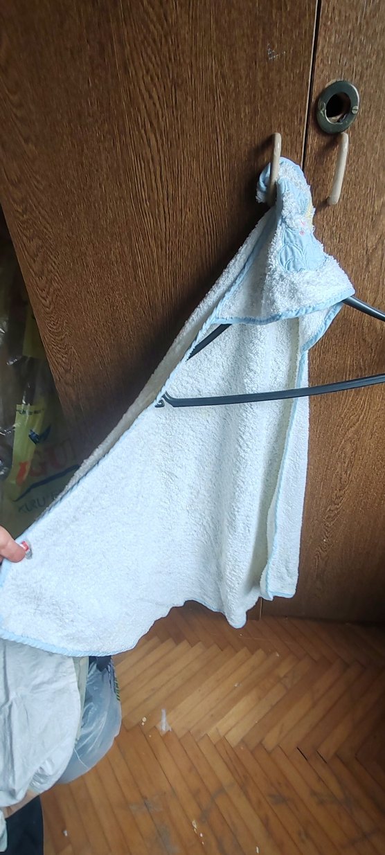 Nakışlı Erkek Çocuk Mavi Bornoz - Görsel 2