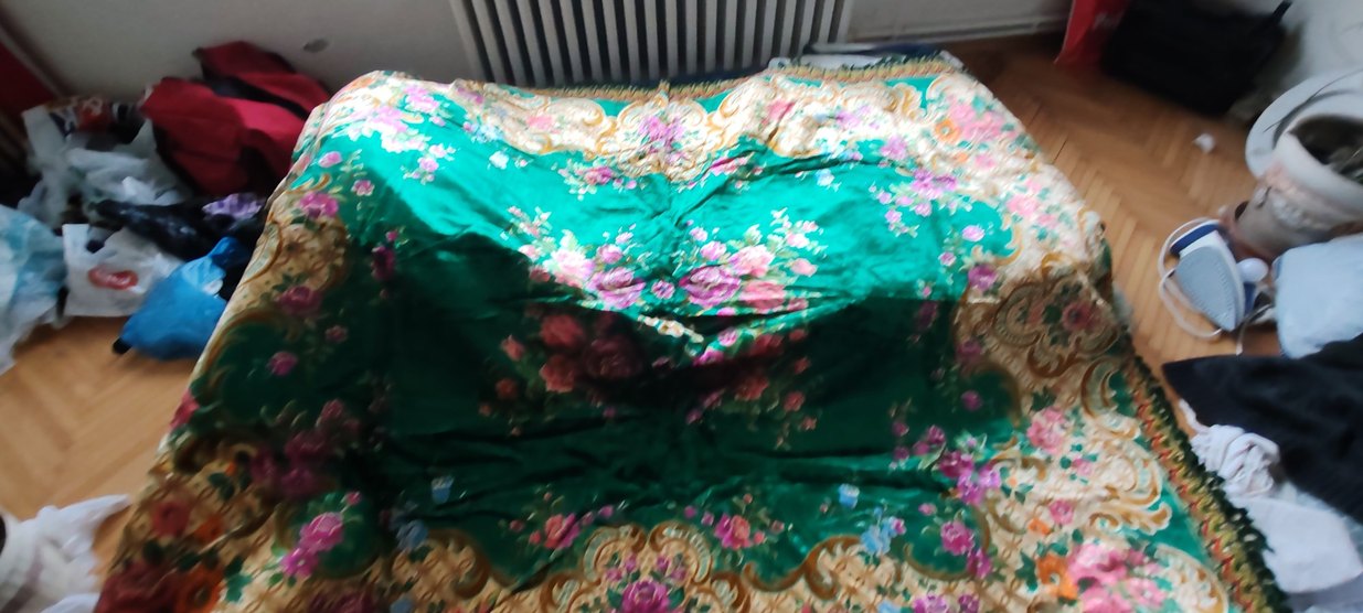 Parlak Çok Renkli Bohem Masa Örtüsü - Görsel 3