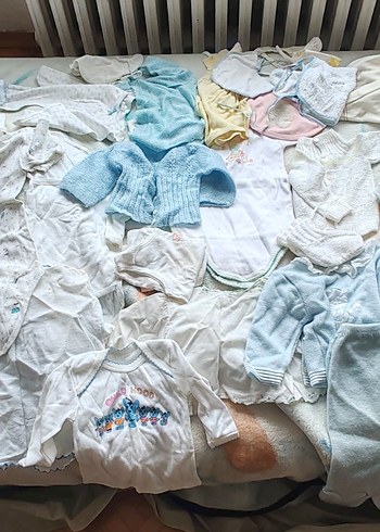 Bebek Erkek Hastane Kıyafeti, Uzun Kollu, Örgü - Görsel 2