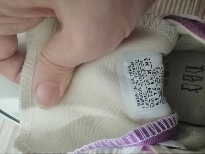 38 Beden mor Renk Bir süre satışta değil! Orijinal Mor Converse 38 numara