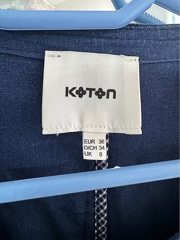 s Beden mavi Renk Koton ceket