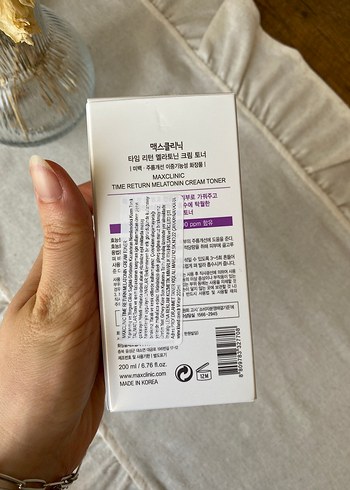 Beden Melatonin İçeren Anti-Aging Krem Tonik 200 ml