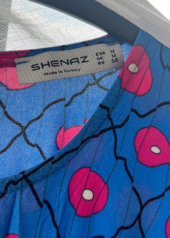 Mavi Desenli Salaş Kadın Elbise - Görsel 3