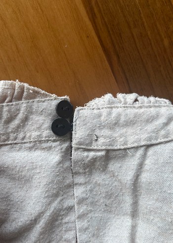 Nakışlı Bohem Kadın Keten Bluz - Görsel 3