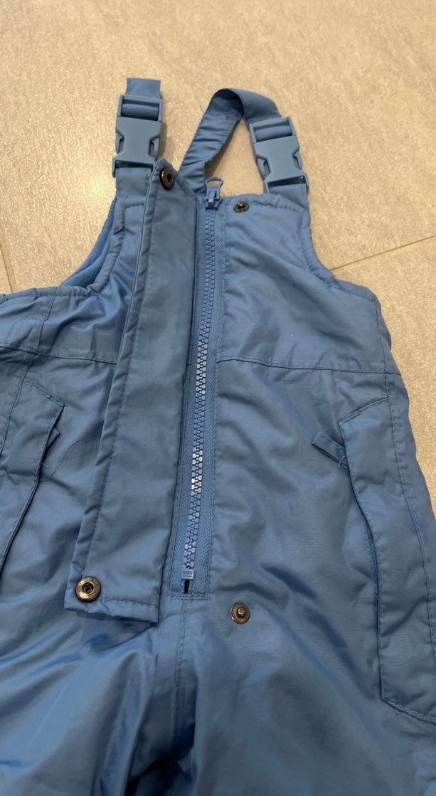 Çocuk Mavi Fermuarlı Tulum - Görsel 2