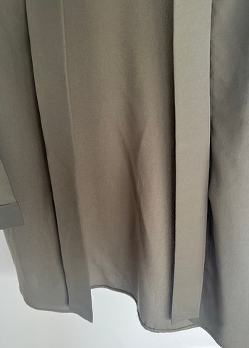 Haki şifon bluz - Görsel 4