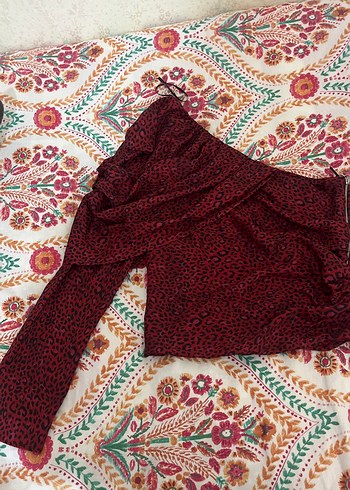 Bordo Bohem Salaş Bluz