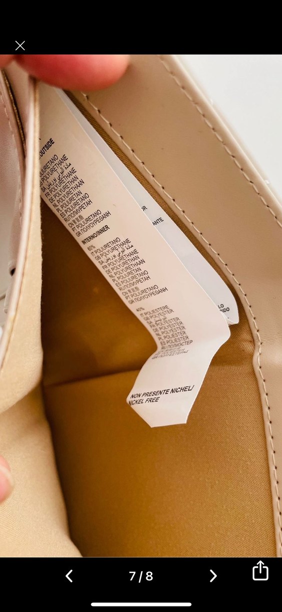 Bej Deri Valentino Kadın Cüzdan - Görsel 3