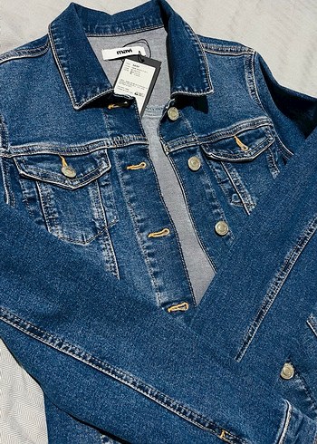 Mavi Düğmeli Denim Ceket - Görsel 4