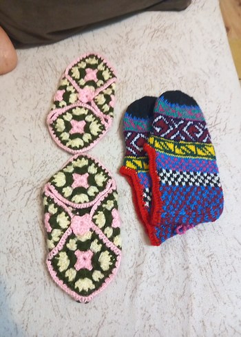 Kahverengi Örgü Kadın Bere - Görsel 9