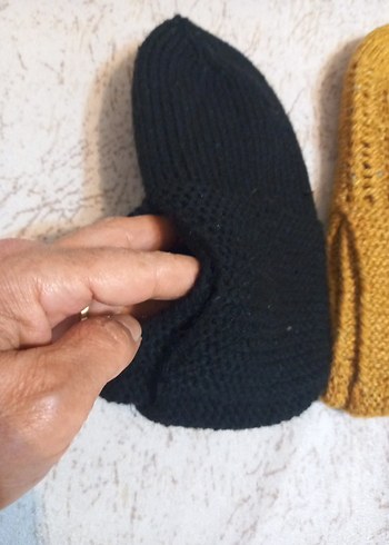 Kahverengi Örgü Kadın Bere - Görsel 3