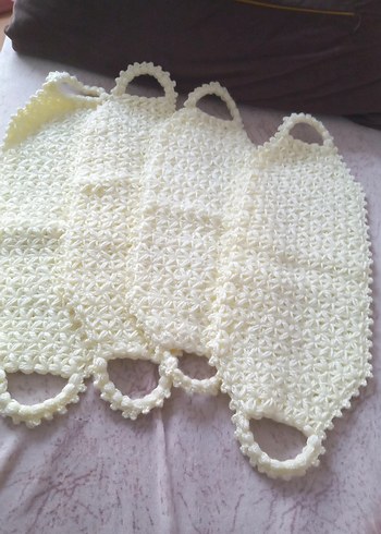 Beyaz Örgü Banyo Süngeri tene fiyatı - Görsel 3