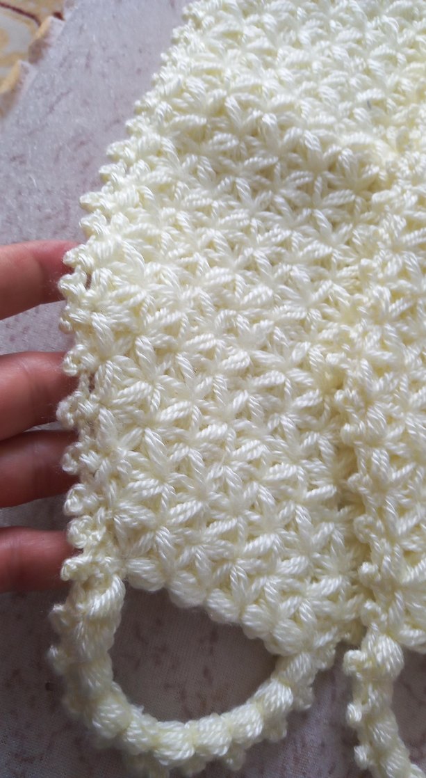 Beyaz Örgü Banyo Süngeri tene fiyatı - Görsel 2