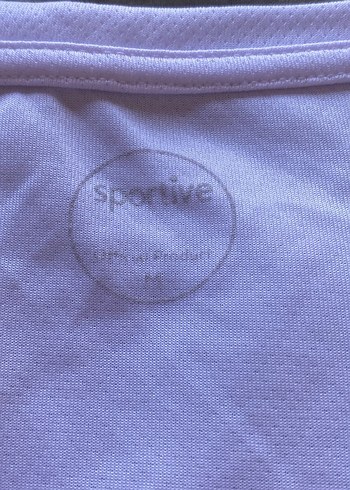 Sportive Sportive Beyaz V Yaka Kısa Kollu Kadın Spor Tişört