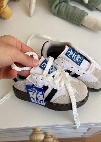Erkek Çocuk Beyaz Adidas samba