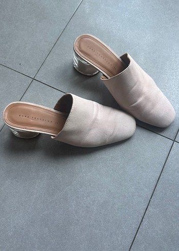 Zara şeffaf topuk terlik - Görsel 6