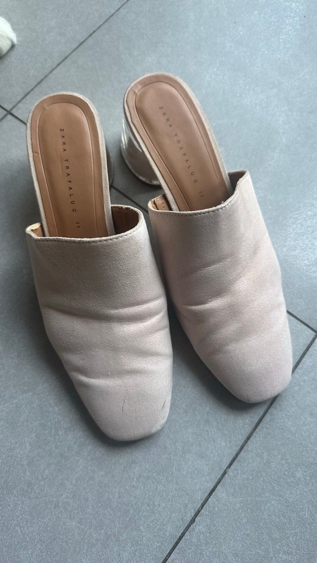 Zara şeffaf topuk terlik - Görsel 2